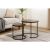 BackHome Round Dark Walnut Coffee Table Set 91316291