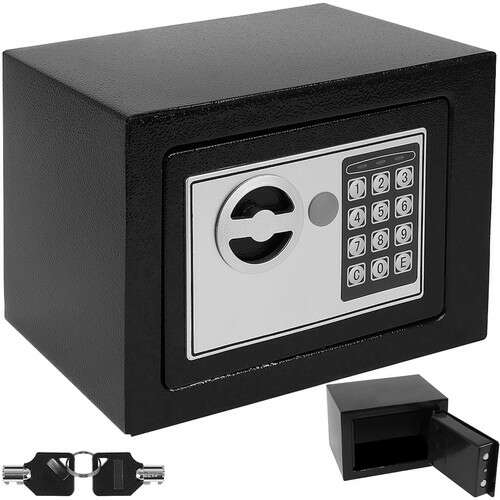 E-shop Pepita elektronický bezpečnostný trezor 17x17,5x23cm - čierna