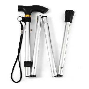 Baston ortopedic pliabil, ușor, din aluminiu, 92 cm, culoare argintie - Sétabot