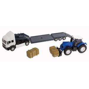 Teamsterz traktor szállító kamion, kék traktorral 43849042 Munkagépek gyerekeknek