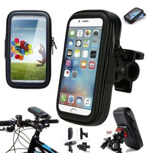 Vodotesný držiak na telefón na bicykel pre smartfóny do 6,3 palca, s montážou na riadidlá, rotácia o 360 stupňov - Držiaky telefónu na bicykle a motocykle