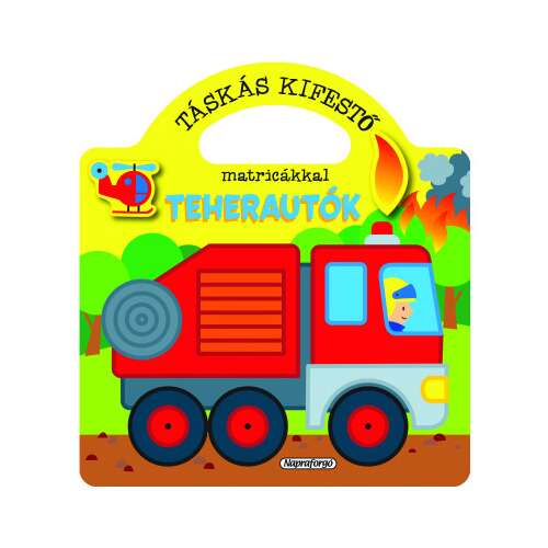 Teherautók kifestő matricákkal, Napraforgó márkájú, gyerekeknek - Könyv