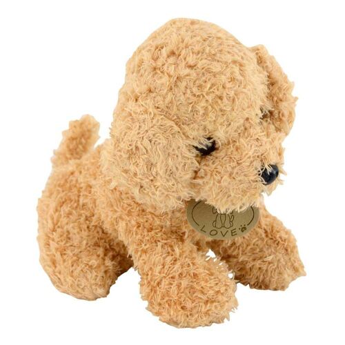 Brown Plush Dog 20cm - Soft Toy for Kids