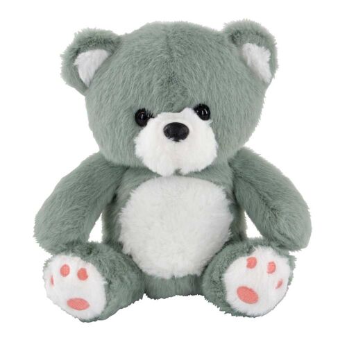 Green Plush Teddy Bear 22cm - Soft Stuffed Animal Toy