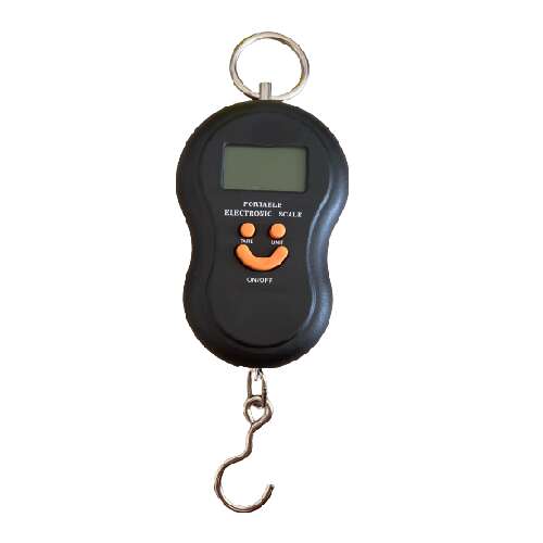 Digitális horgász-, poggyász mérleg 50 kg - Fekete - MS-286