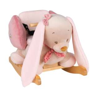 Nattou plüss Hintázó állatka - Pauline, a nyuszi #rózsaszín 34791574 Hintaló, hintázó állatka - Biztonsági öv