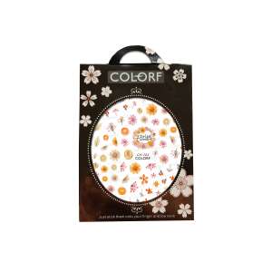 Colorf CA-125 Dried Flowers Nail Stickers, self-adhesive nail art decals with floral designs - Nail sticker