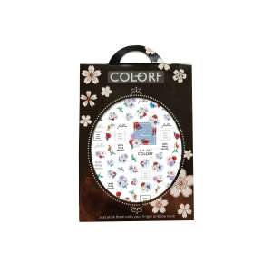 COLORF CA-127 Nail Stickers, Floral Design, Self-Adhesive, for Finger and Toe Nails - Nail sticker