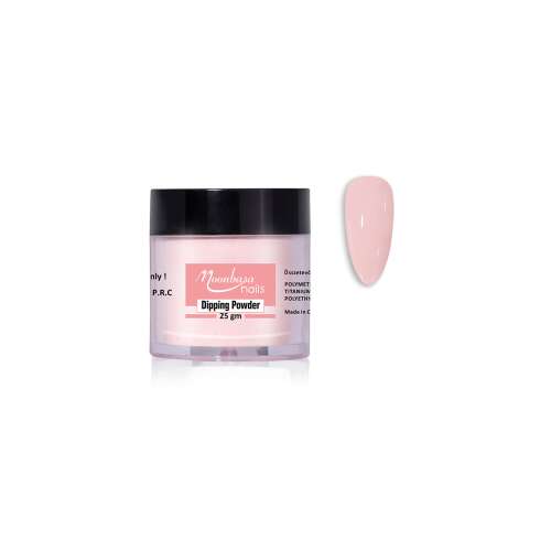 Moonbasa Nails #15 rózsaszín mártó por, 30ml körömpor körömdíszítéshez - Körömdíszítő pigmentpor