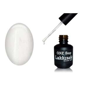 ONE Step Gél lakk 5ml #325 Snow white, fehér gél lakk körmökhöz, tartós, leoldható, UV és LED lámpa alatt köt - Körömápolás