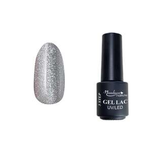 Moonbasa Nails 3 lépéses gél lakk UV/LED gél lakk #133 Aleena, ezüst csillogó - MoonbasaNails