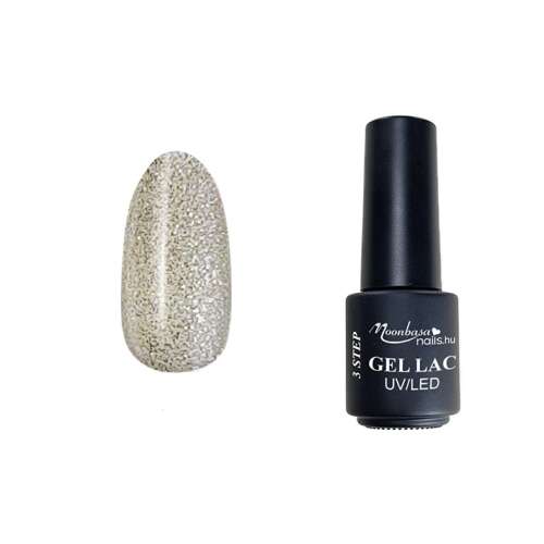 Moonbasa Nails 3step géllakk UV/LED #111 Tündérpor csillámos géllakk, 4ml üveg - MoonbasaNails