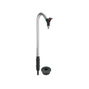 Gardena Pipeline Garden Tap, silver, with black base, for easy watering - Garden Fountain and Tap