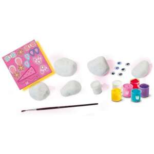 SES Creative Rock Painting Set with rocks, paint, brush, and stickers - Creative Toy