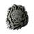 3D embossed lion head car emblem, 6 x 7 cm