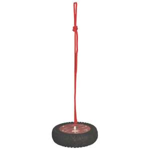 Vörös köteles gumiabroncs hinta gyerekeknek, kültéri játszótéri felszerelés - Kültéri hinta