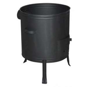 Artool 60 cm cauldron with 100 L capacity, black iron, 3 legs - Wine & brandy brewing