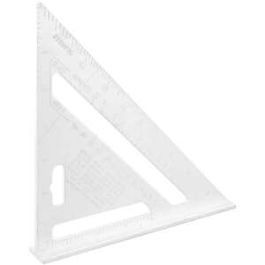 Echer tamplar/dulgher, aluminiu, triunghiular, cu picior, 180x4 mm, Richmann 91416274 Unghiuri drepte
