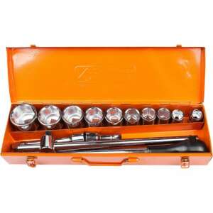 Richmann Exclusive 3/4 hüvelykes dugókulcs készlet 14 darabbal, 22-50 mm-es méretekkel, narancssárga fémdobozban - Dugókulcs