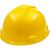 Top view of Richmann Exclusive yellow HDPE safety helmet