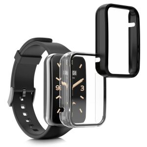 Xiaomi Mi Band 7 Pro screen protector set, black and transparent - Smart watch strap