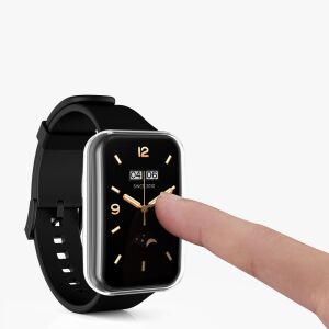 Zestaw 2 etui Kwmobile do Xiaomi Mi Band 7 Pro, silikonowe, czarne/przezroczyste, 59605.01