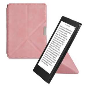 Kobo Aura Edition 2 eReader case, pink eco-leather, Kwmobile, stand function, magnetic clasp - Headset Accessory