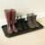 Navaris extra large black shoe drip tray, used to catch drips from wet shoes