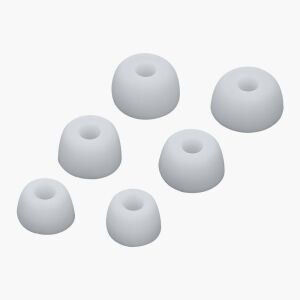 Kwmobile Replacement Ear Tips for Jabra Elite 75t/65t/Active Headphones - White Silicone - Headset Accessory