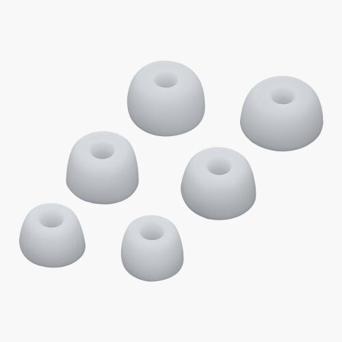 Kwmobile Replacement Ear Tips for Jabra Elite 75t/65t/Active Headphones - White Silicone