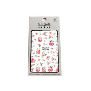 SHE NAIL 160 I love you floral nail stickers - Nail sticker