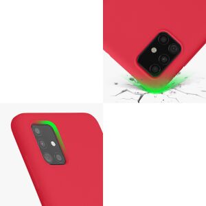 Kwmobile Samsung Galaxy A51 pink silicone case shockproof protection - Phone Case