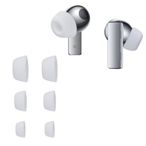 Kwmobile 6-Piece White Silicone Ear Tips Set for Huawei FreeBuds Pro - Headset Accessory