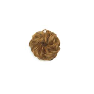 Hair bun extension in light brown color, perfect for adding volume and length to your hair. - Hair extensions
