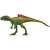 Schleich Concavenator dinosaur figure, green and red, side view, standing on white background