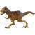 Schleich Moros Intrepidus dinoszaurusz figura, barna és piros, 3/4 nézet