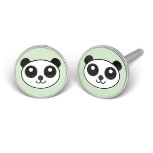 Panda fülbevalók, aranyos panda fülbevalók, nikkelmentes fülbevalók, orvosi acél fülbevalók, system 75 fülbevalók - Nono