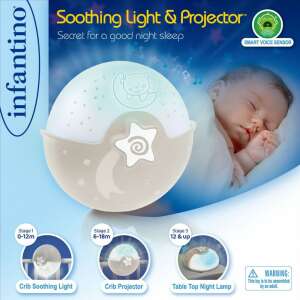 Infantino éjjeli fény és projektor - ekrű 91420687 