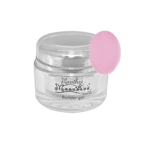 Moonbasa Nails Építő zselé, 30g, Elastic Hard, #071, Rózsaszín zselé körmök építéséhez