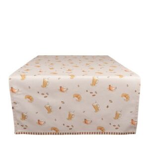 Clayre–Eef Asztali Futó - Kávézó Reggeli - Pamut - 50x140cm