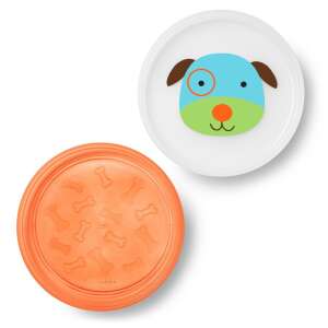 Skip Hop csúszásgátlós tányér lapos 2db-os Kutya 91421510 Gyerek tányérok, evőeszközök, étkészletek