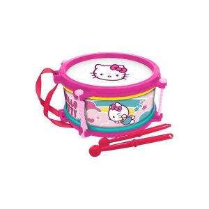 Hello Kitty Drum Set - 16cm Plastic Toy Drum with Sticks - Nonbrand Toy Instrument