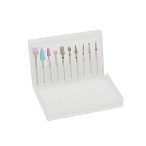 10 piece nail drill bit set, nail drill bits for manicure and pedicure, nail art tools - Nail grinder accessory