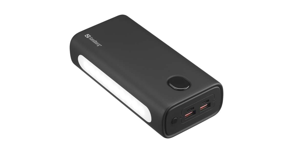 Sandberg Powerbank USB-C PD 20W 10000 Powerbank USB-C PD 20W 10000, 420-58 (Powerbank USB-C PD 20W 10000, Black, Universal, Aluminium, Rectangle, 10000 mAh, USB