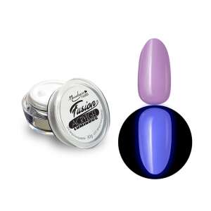 Fusion AcrylGel Luminous 30g #028 Lila, sötétben világító akrilzselé körmökhöz, körmök díszítéséhez, körmös szalonokba - Műköröm zselé
