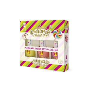 Moyra Kids Collection Lollipop körömlakk szett, 3 darabos, gyerekbarát körömlakk - Moyra