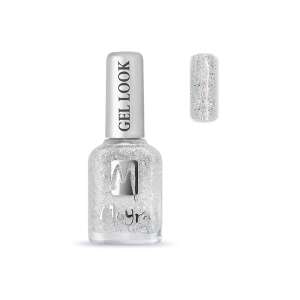 Moyra Gel Look Nail Polish #1010 Lisa, silver glitter nail polish - Nail polish