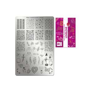 Moyra Körömdíszítő Lemez 88 Lovelove, több mint 160 mintával a tökéletes körömdíszítéshez - Moyra