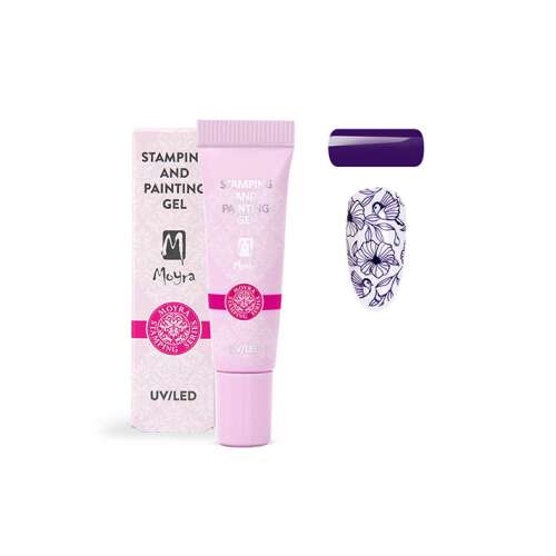 Moyra nyomdázó és festő zselé No. 05 Lila UV/LED körömzselé nyomdázáshoz és festéshez
