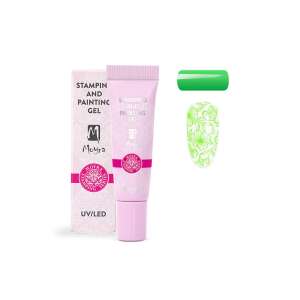 Moyra nyomda- és festőzselé No. 09 Vivid Green, UV/LED körömzselé nyomdázáshoz és festéshez - Moyra